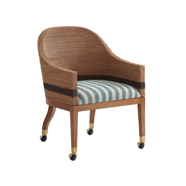 Palm Desert Brown Dorian Woven Arm Chair, image 1