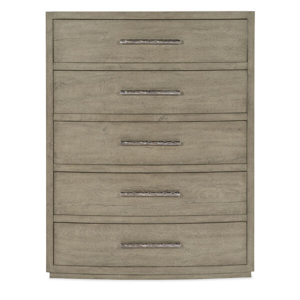 Linville Falls Smoked Gray Pisgah Five Drawer Chest, image 2