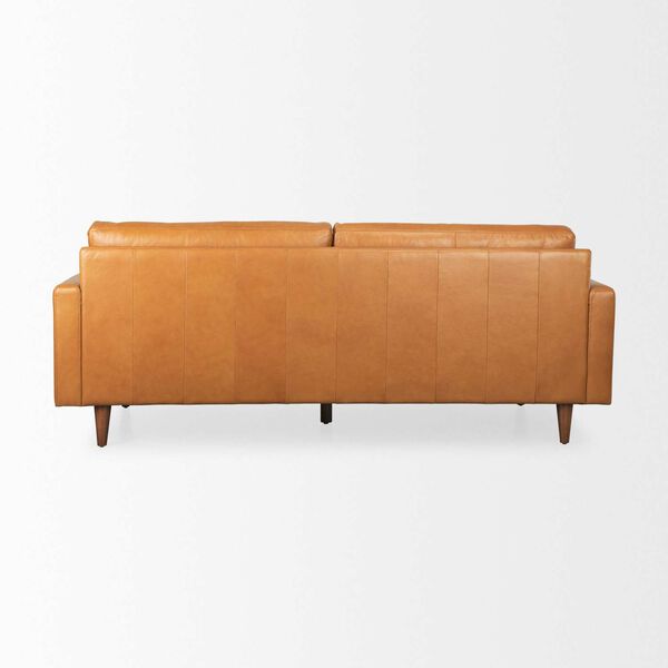 Olaf Tan Leather Sofa, image 4