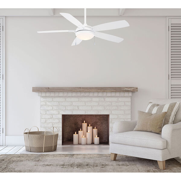 Lun-Aire White 54-Inch LED Ceiling Fan, image 6