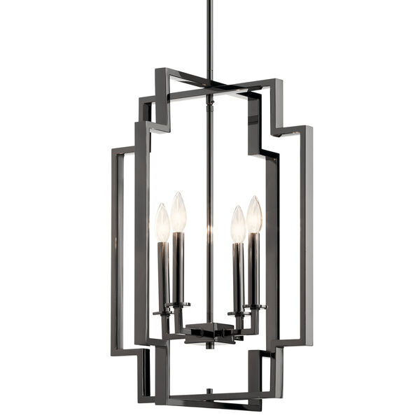 Downtown Midnight Chrome 18-Inch Four-Light Pendant, image 4
