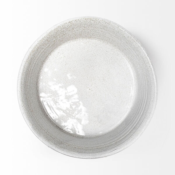 Silone White Ceramic Bowl, image 4