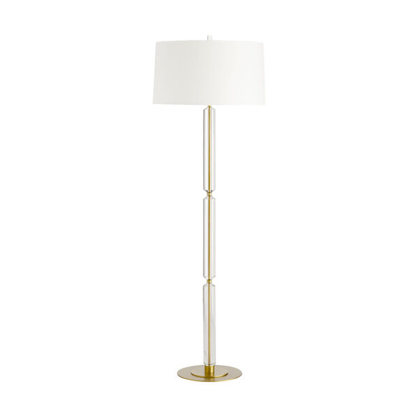 Gio Clear One-Light Floor Lamp, image 1