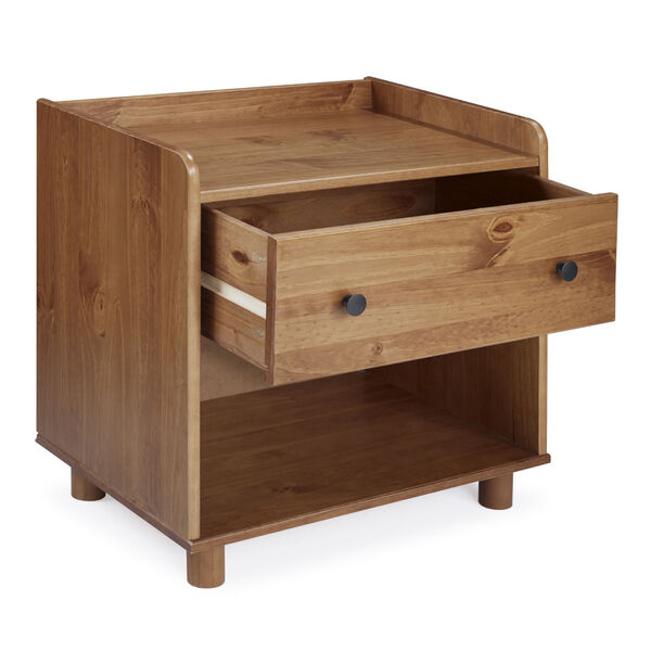Morgan Caramel Nightstand with One Drawer, image 4