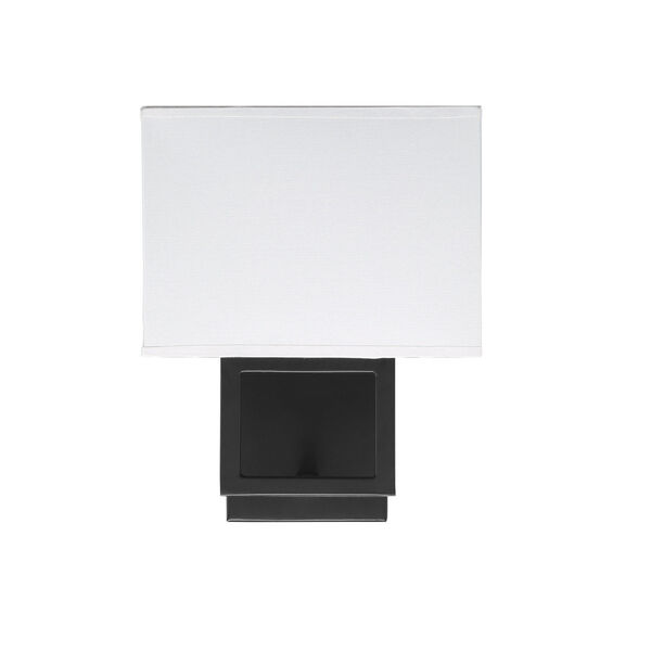 Uptown Matte Black One-Light Wall Sconce, image 2