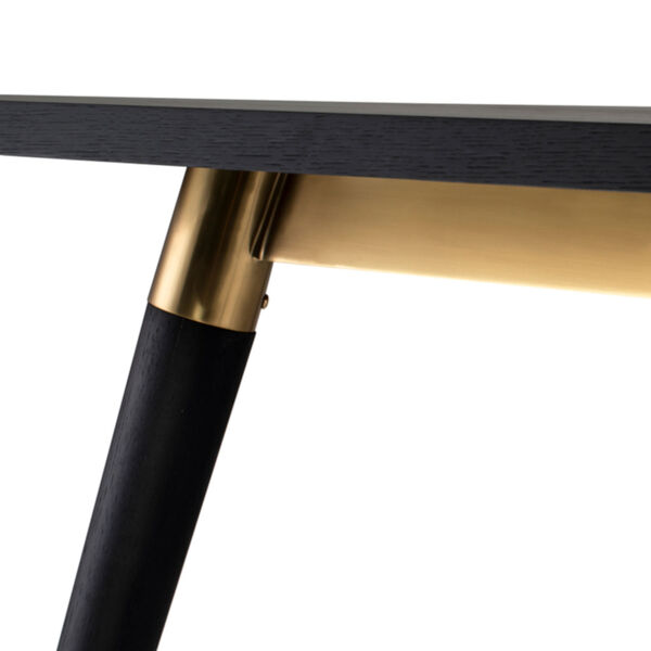 Scholar Onyx and Gold 79-Inch Dining Table, image 4