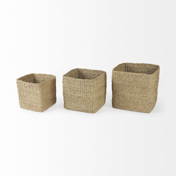 Copenhagen Medium Brown Square Basket, Set of 3, image 3