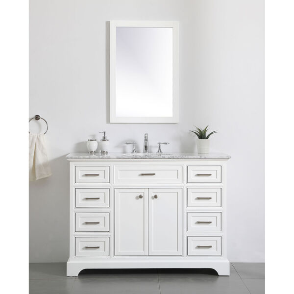 Americana White 48-Inch Vanity Sink Set, image 2
