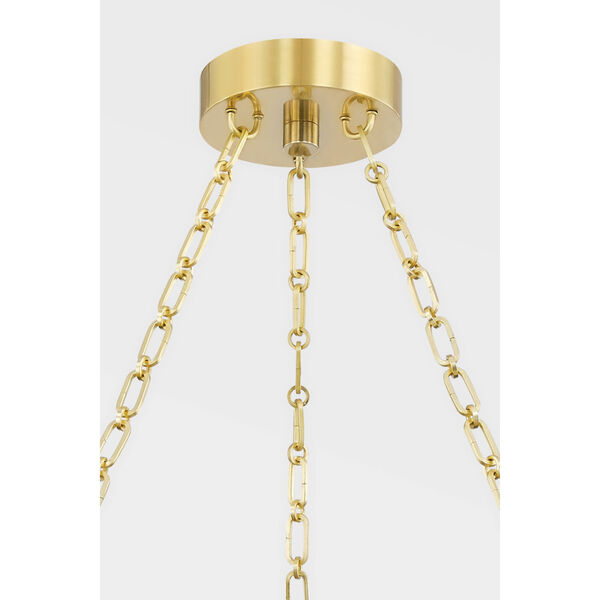 Rosendale Aged Brass Integrated LED 28-Inch Chandelier, image 5