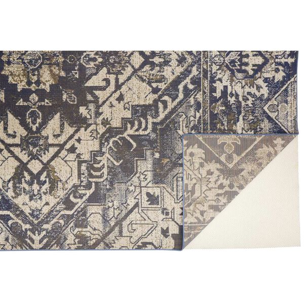 Foster Blue Ivory Rectangular 6 Ft. 5 In. x 9 Ft. 6 In. Area Rug, image 6