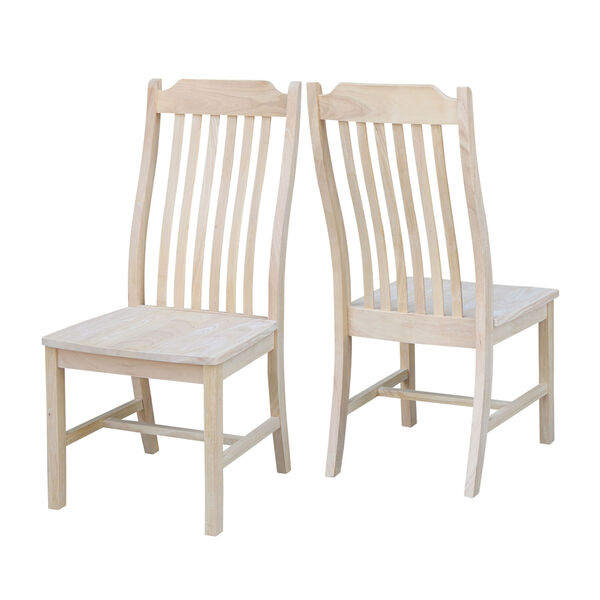 Unfinished Steambent Mission Chair, Set of 2, image 3