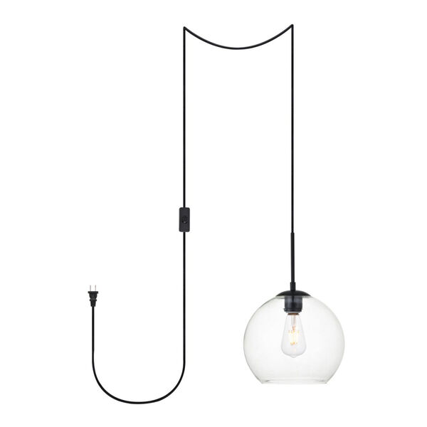 Baxter 10-Inch One-Light Plug-In Pendant, image 1