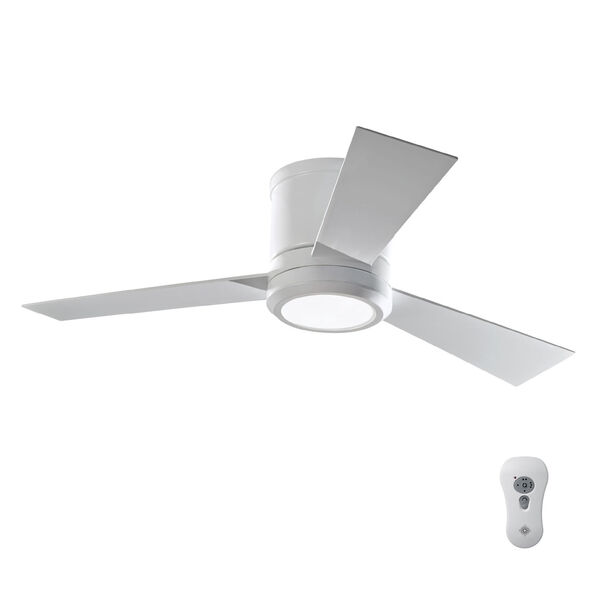 Clarity II Rubberized White 42-Inch LED Hugger Ceiling Fan, image 4