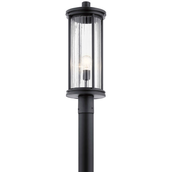 Barras Black One-Light Outdoor Post Lantern, image 1