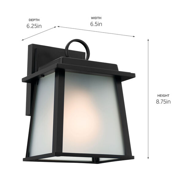 Noward Black One-Light Outdoor Small Wall Sconce, image 6