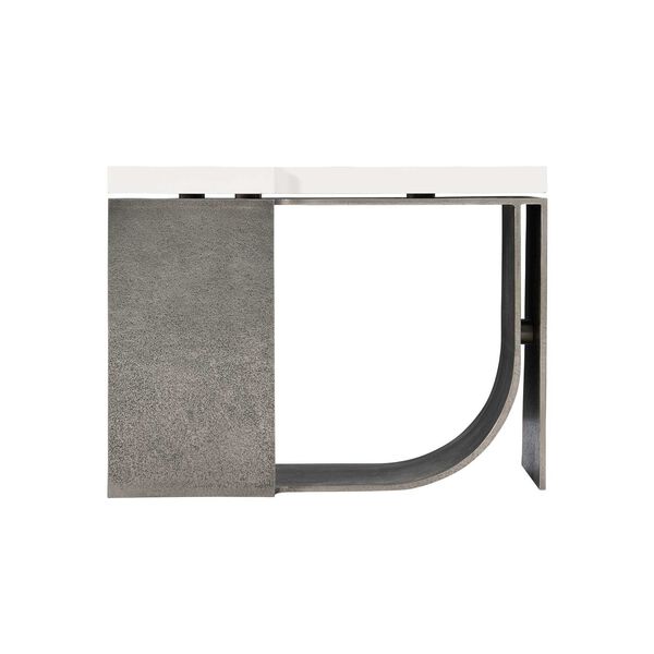 Catalina Graphite and White Plaster Side Table, image 4