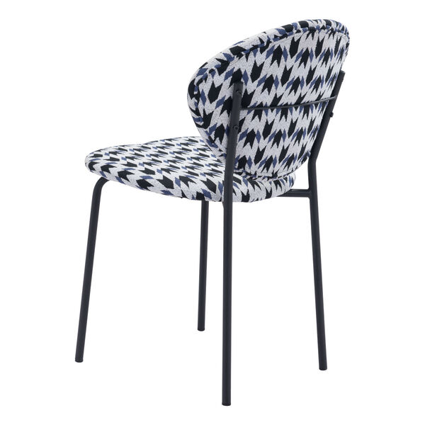 Clyde Houndstooth and Black Dining Chair, Set of Two, image 6
