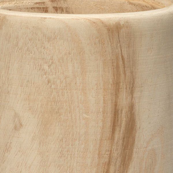 Canyon Brown Wooden Vase, image 5