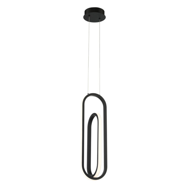 Demark Matte Black Six-Inch LED Mini Pendant, image 1