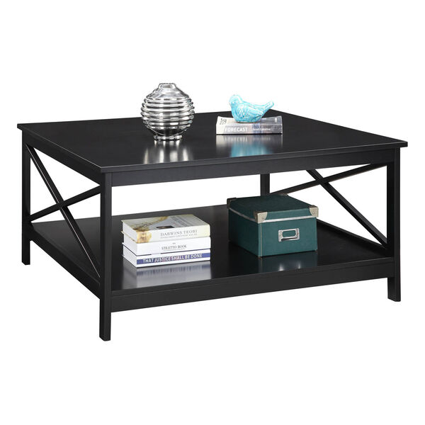 Selby Black 36-Inch Square Coffee Table, image 2