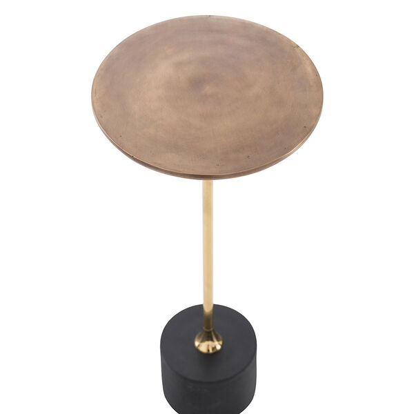 Fitz Antique Brass Accent Table, image 3