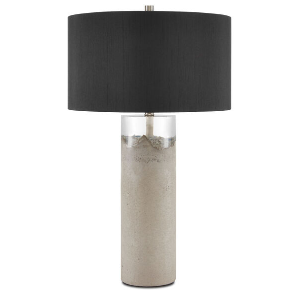 Edfu Concrete and Black One-Light Table Lamp, image 2