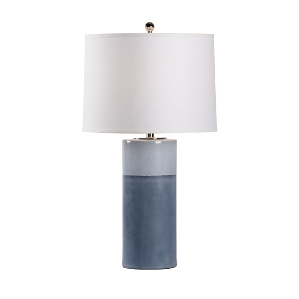 Destin Navy and Polished Nickel One-Light Table Lamp, image 1