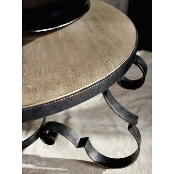 Villa Toscana Brown and Black Round Cocktail Table, image 3