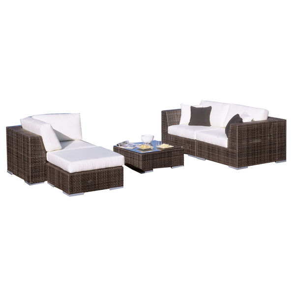 Soho Five-Piece Modular Sectional Set with Table, image 1