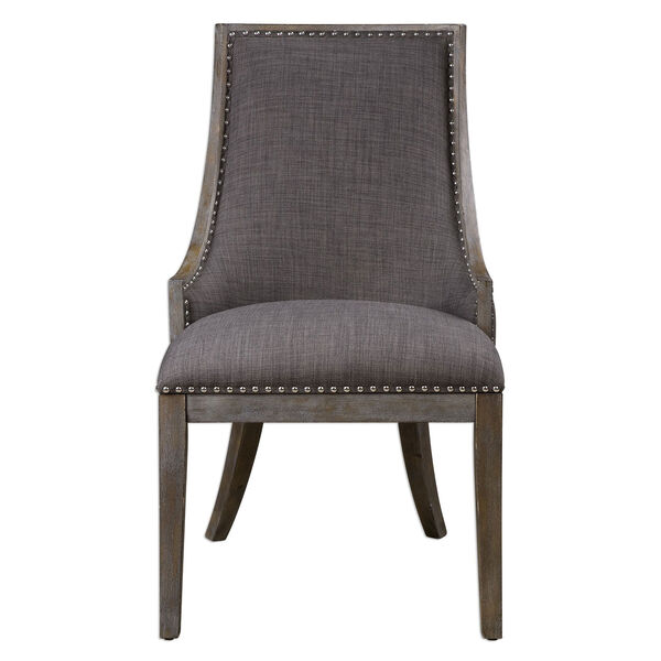 Aidrian Charcoal Gray Accent Chair - (Open Box), image 1