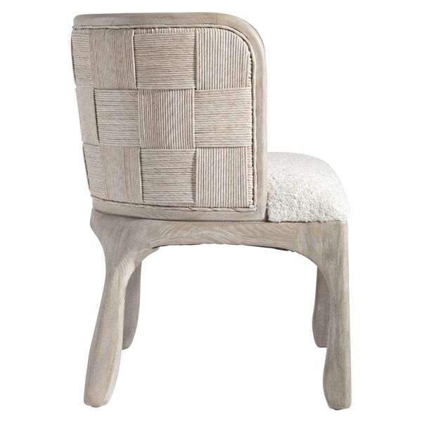 Cayo Beige and White Fabric Arm Chair, image 2
