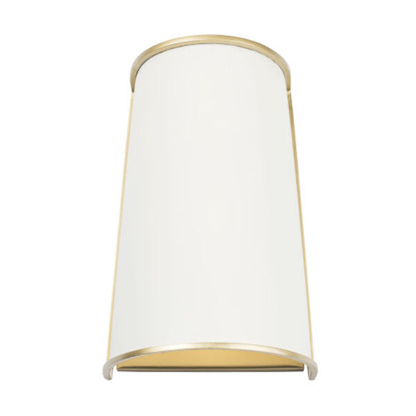 Coco Matte White and French Gold Two-Light Wall Sconce, image 4
