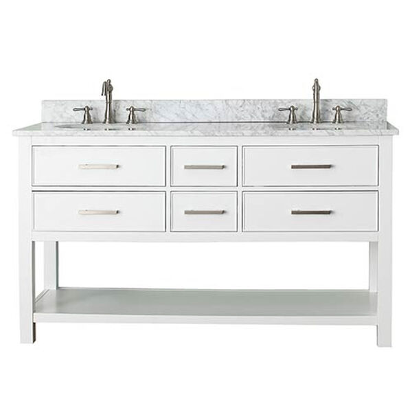 Brooks White 60-Inch Vanity Only, image 1