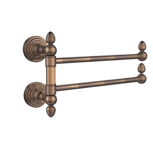Waverly Place Collection 2 Swing Arm Towel Rail, Venetian Bronze, image 1