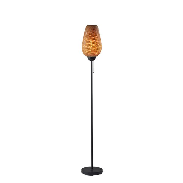 Hugo Black One-Light Floor Lamp, image 1