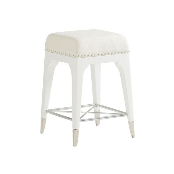 Avondale Linen White Northbrook 24-Inch Counter Stool, image 1