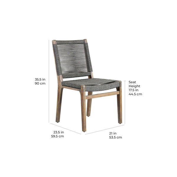 Explorer Oceans Side Chair in Grey, Set of Two, image 5