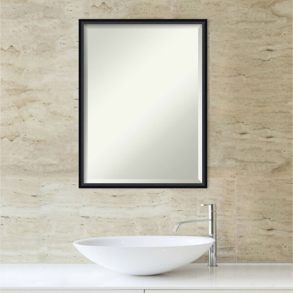 Lucie Black 19W X 25H-Inch Bathroom Vanity Wall Mirror, image 5