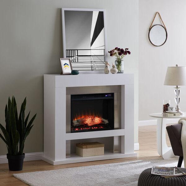 Lirrington White Electric Fireplace, image 4