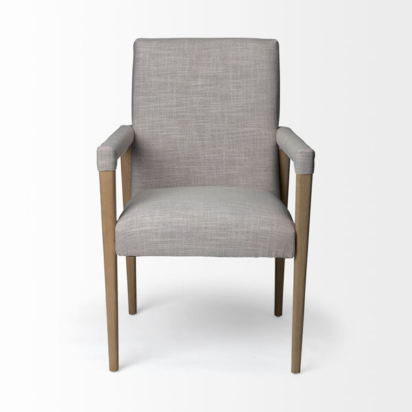 Palisades Gray and Brown Dining Arm Chair, image 2