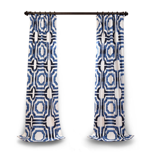 Blue 84 x 50 In. Curtain Single Panel, image 1