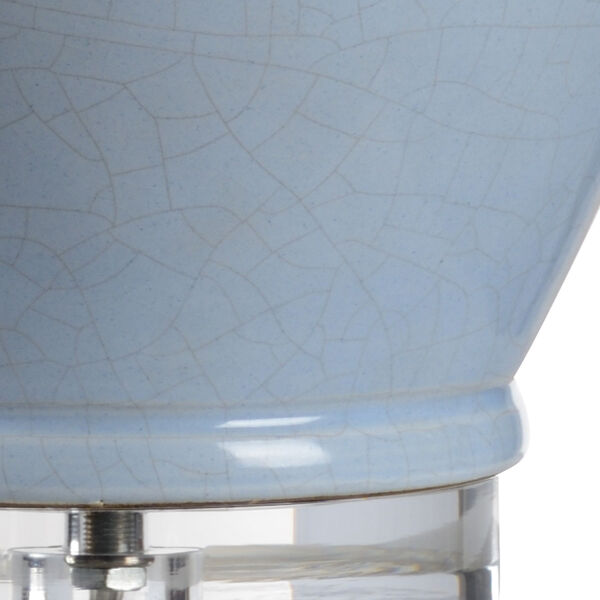 Vietri Cloud Blue Crackle Glaze One-Light Table Lamp, image 2