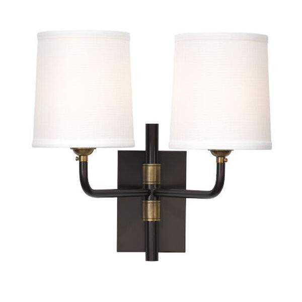 Lawton Bronze Two-Light Double Arm Wall Sconce, image 2