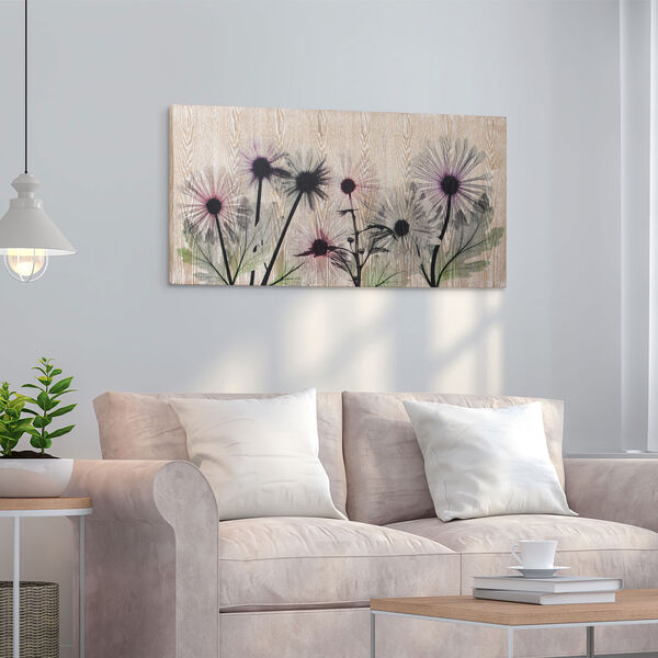 Wild Flowers Giclee Printed on Hand Finished Ash Wood Wall Art, image 4