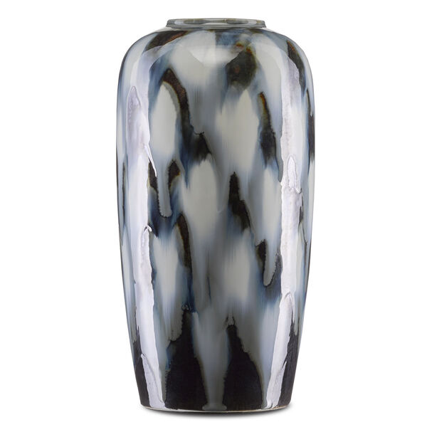 Minten Indigo and Gray Cloud Medium Vase, image 2