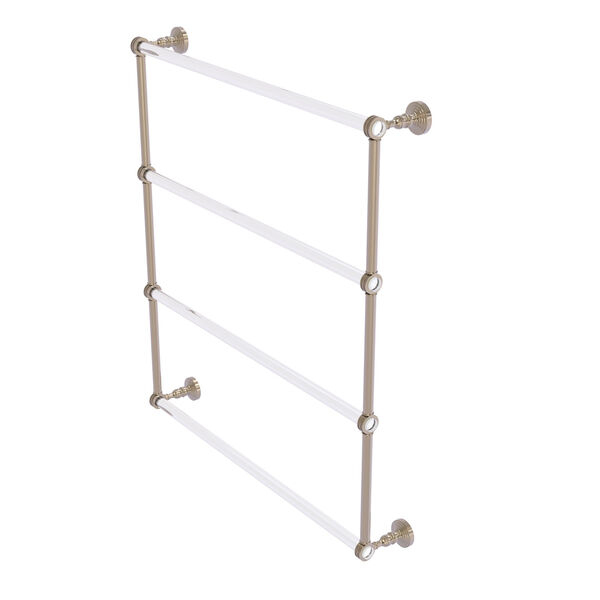 Pacific Grove Antique Pewter 4 Tier 30-Inch Ladder Towel Bar with Dotted Accent, image 1