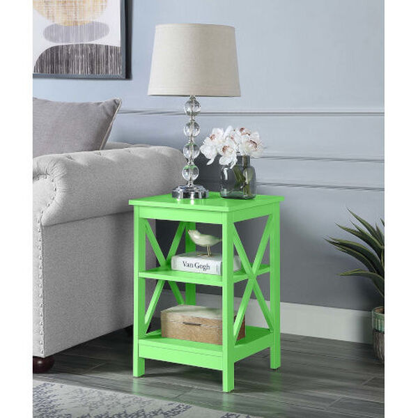 Oxford Lime End Table with Shelves, image 2