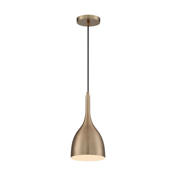 Bellcap Burnished Brass 13-Inch One-Light Pendant, image 4