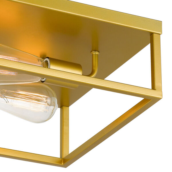 Concord Brass Two-Light Flush Mount, image 6