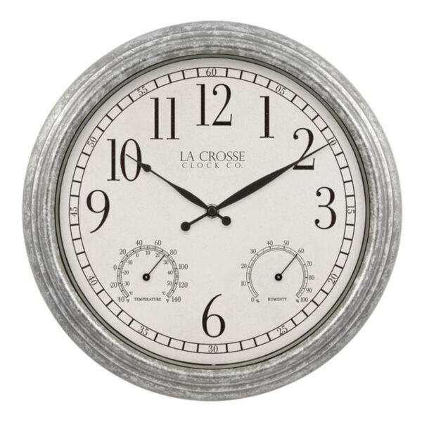 Stainless Steel Outdoor Wall Clock, image 1